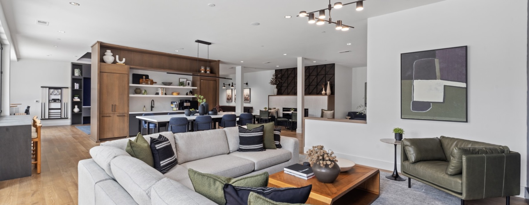 Resident clubhouse at Gladwen apartments in Wake County, NC