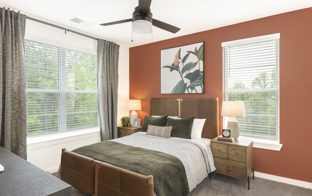 B1.5 - 2 bedroom floorplan layout with 2 bathrooms and 1073 square feet (Serene Primary Bedroom Retreat)